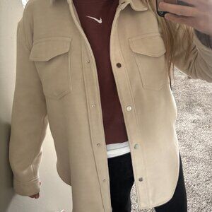 Abercrombie & Fitch Wool-Blend Coat, Tan, L